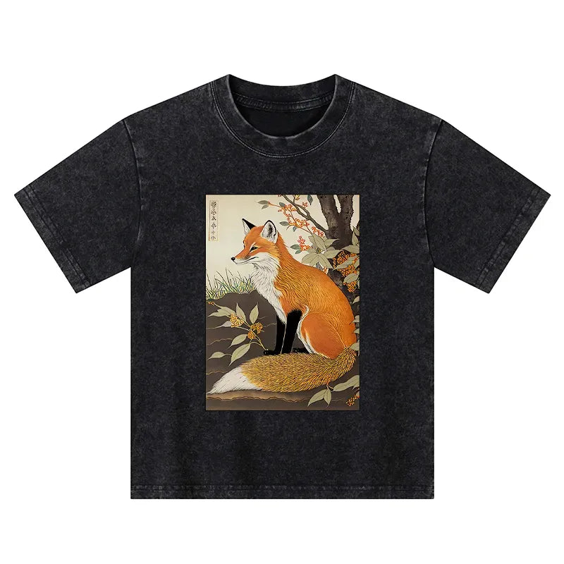 Japanese Washed T-Shirt for Kids Gift Idea