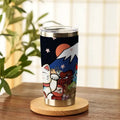 Japanese Woodblock Print Lucky Cat Tumbler