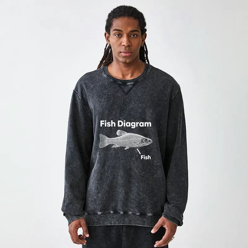Best Seller Washed Terry Sweatshirt for Vacation