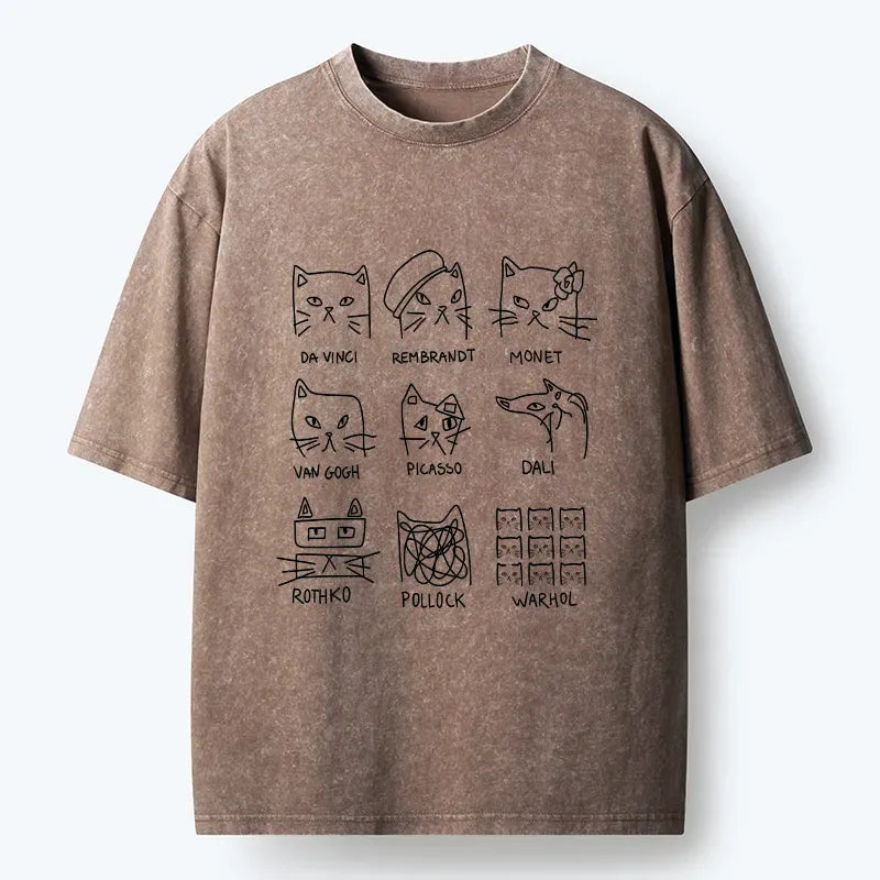 Vintage Ukiyo-e Cat Tee for Summer