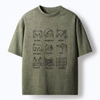 Vintage Ukiyo-e Cat Tee for Summer