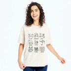 Japanese Artistic Cat Washed T-Shirt