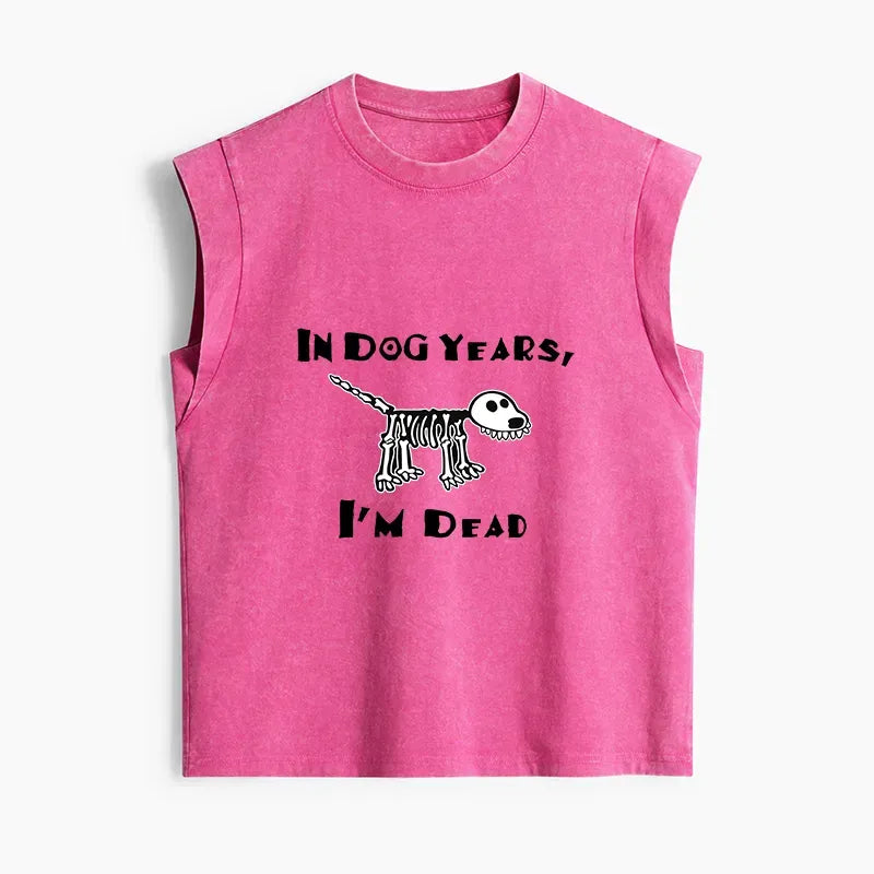 Japanese Streetwear Dog Vibe Tank