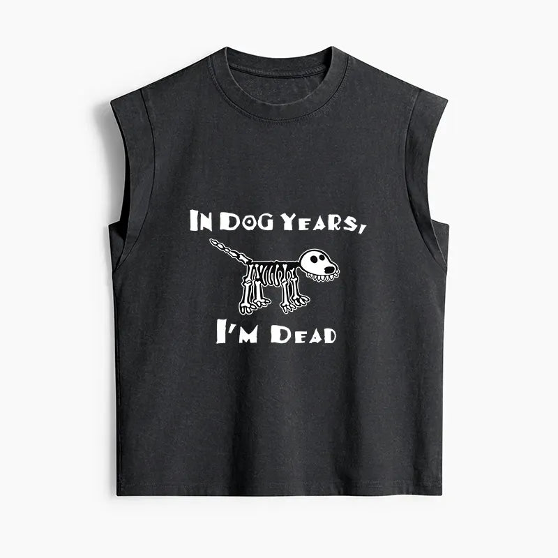 Japanese Streetwear Dog Vibe Tank