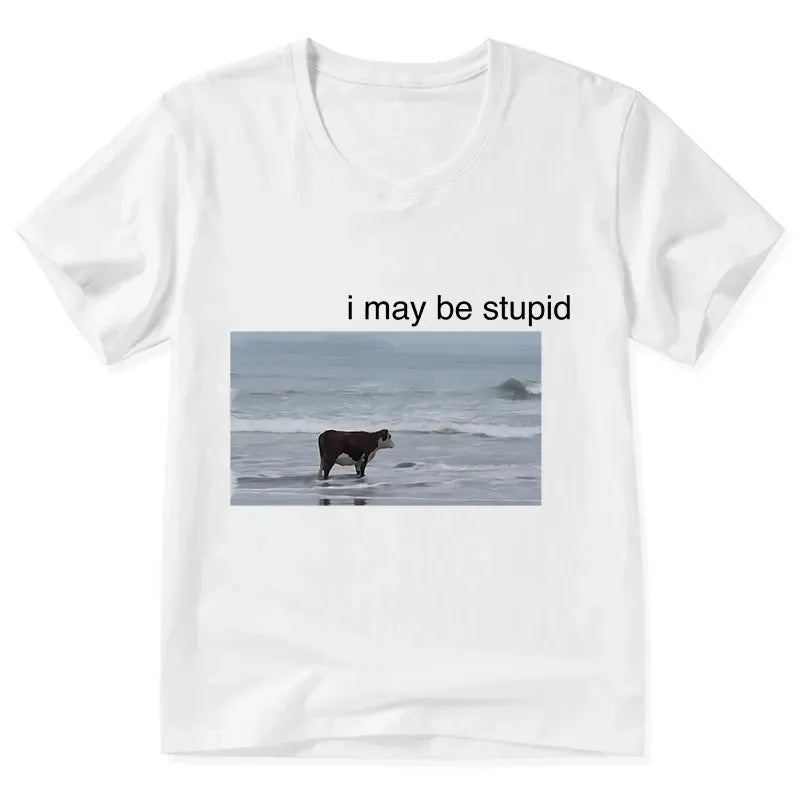 Japanese Vintage Cow V-Neck T-Shirt