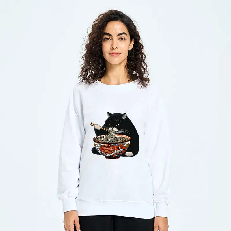 kyoto lion fat cat ramen sweatshirt