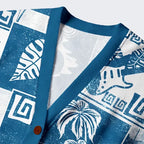 Tropical Island Collage Cardigan for Vacation