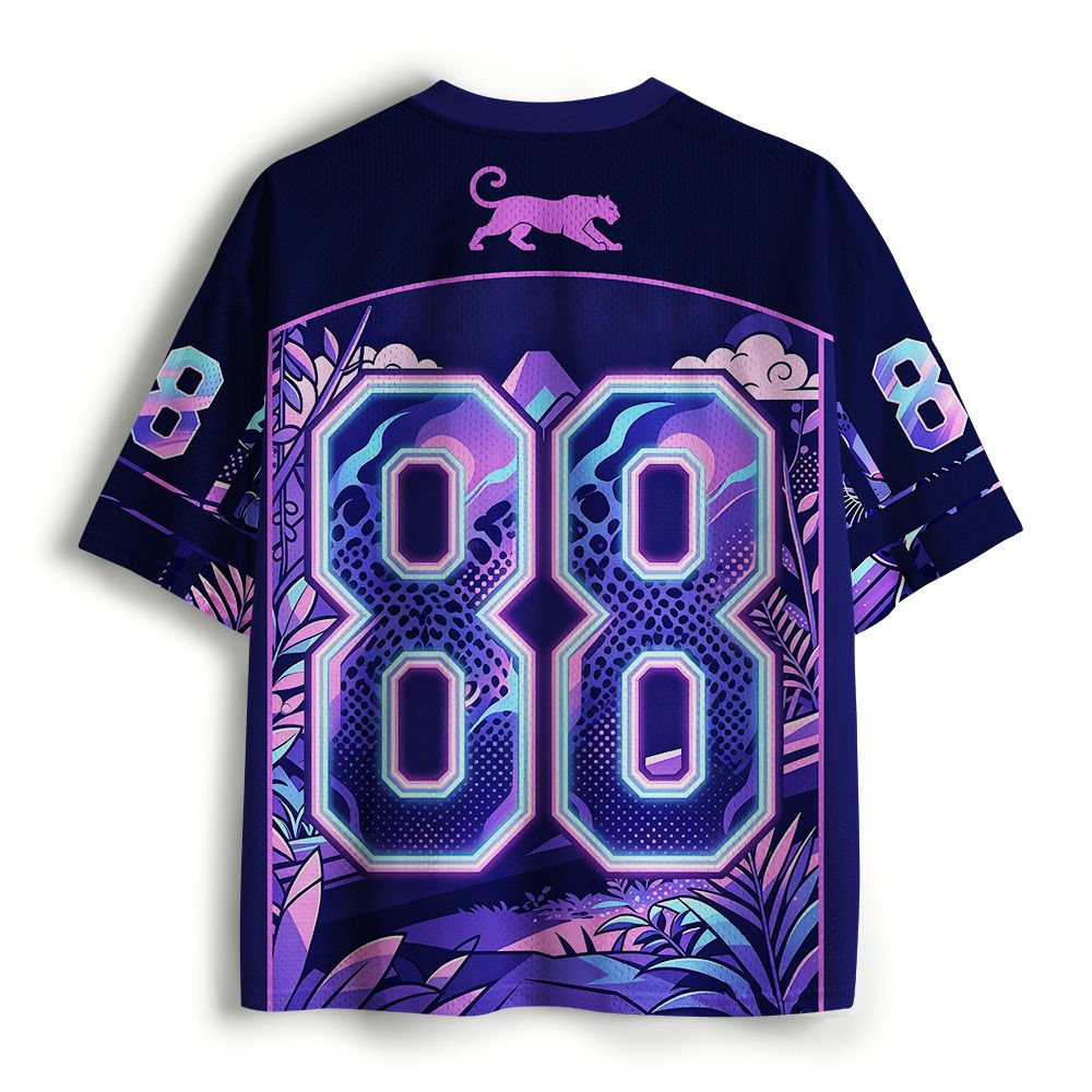 Kyoto-Lion Forest Cheetah Mesh Jersey