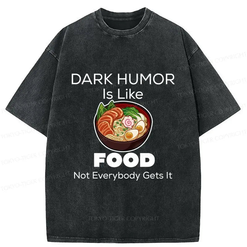 Black Humor T-Shirt with Kyoto Lion Print