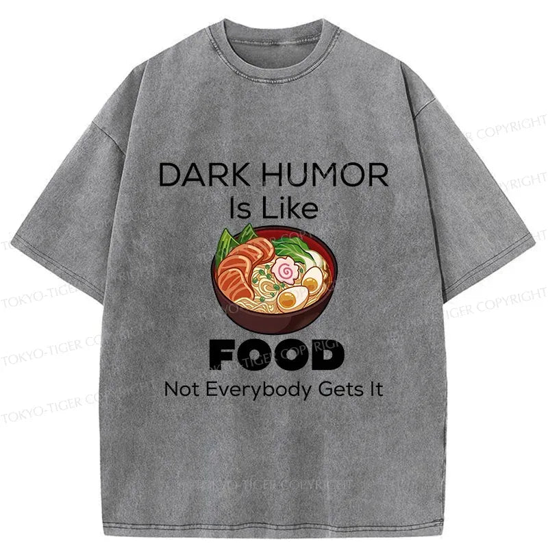 Kyoto-Lion Fun Of Black Humor Washed T-Shirt