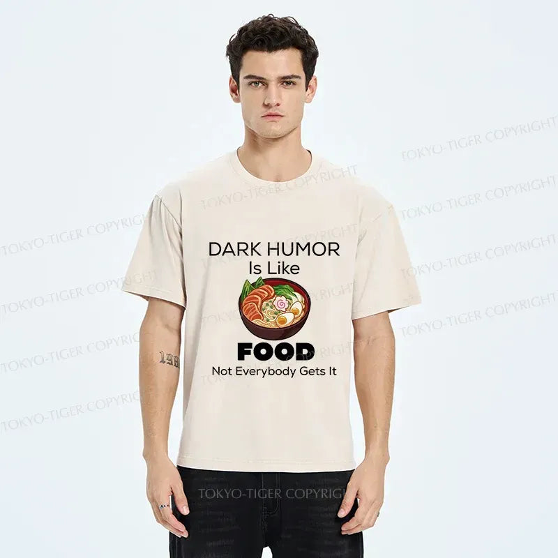 Black Humor T-Shirt with Kyoto Lion Print