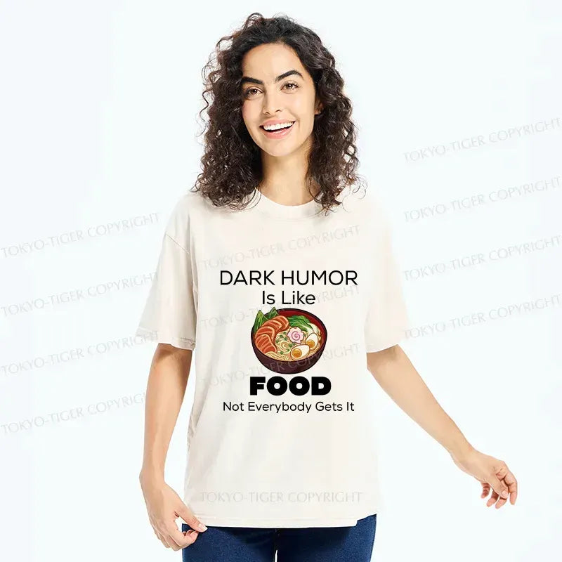 Black Humor T-Shirt with Kyoto Lion Print