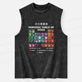 Washed Tank Top for Japanese Streetwear