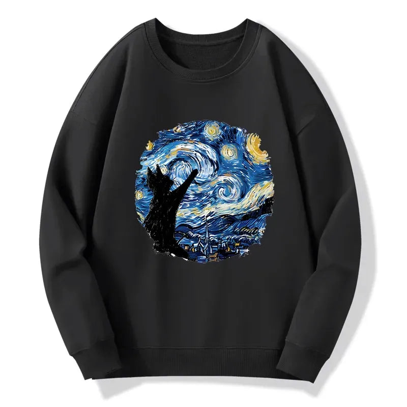 starry night ukiyo-e classic sweatshirt