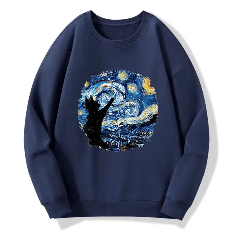 starry night ukiyo-e classic sweatshirt