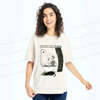 Kyoto-Lion Singing Skeleton Washed T-Shirt
