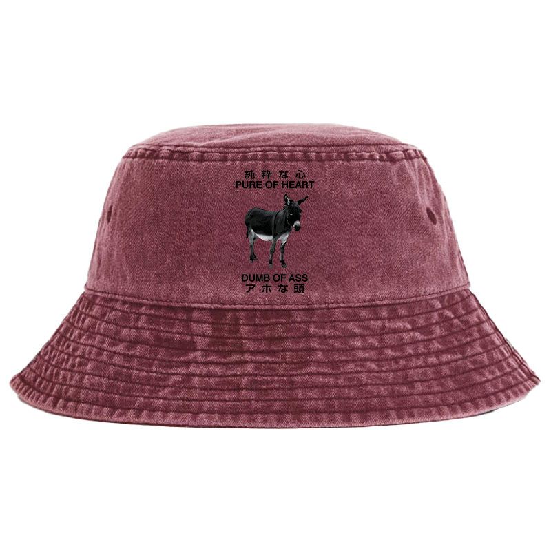 Japanese washed bucket hat for daily wear