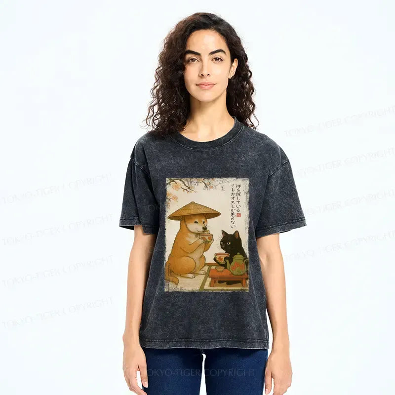 Retro Ukiyo-e Tee for Summer Vacation