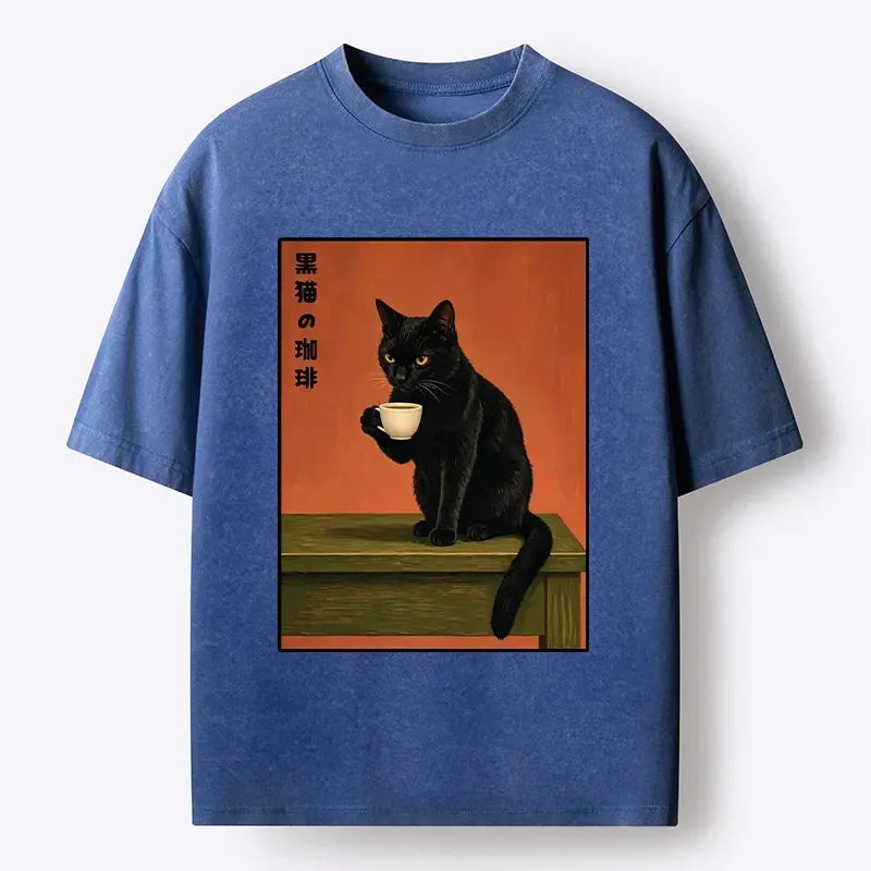 Kyoto lion retro art cat t-shirt