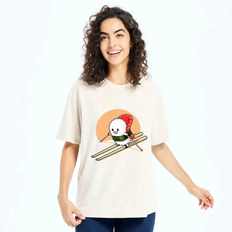 Kyoto Lion Sushi Skiing T-Shirt