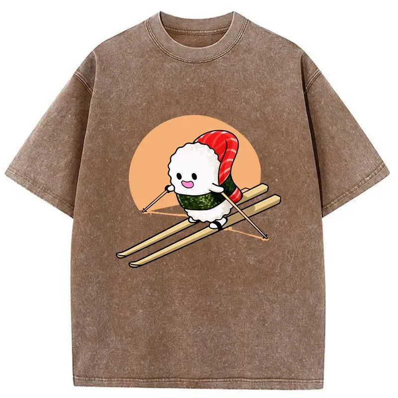 Japanese Washed T-Shirt for Summer