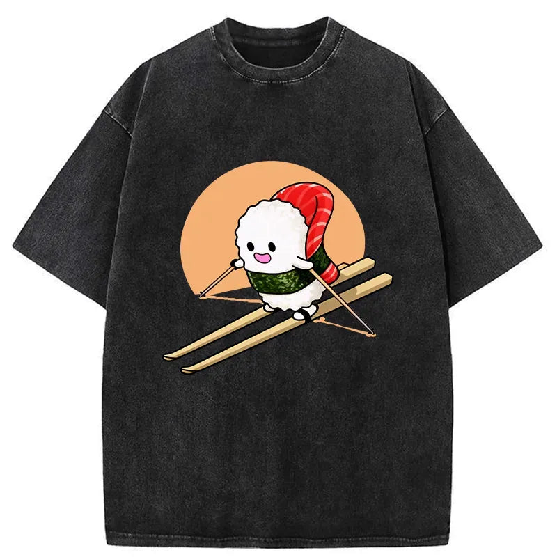 Japanese Washed T-Shirt for Summer