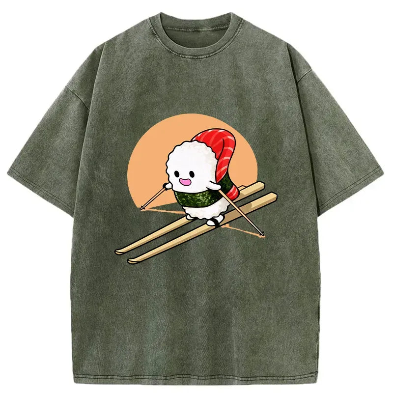 Kyoto Lion Sushi Skiing T-Shirt
