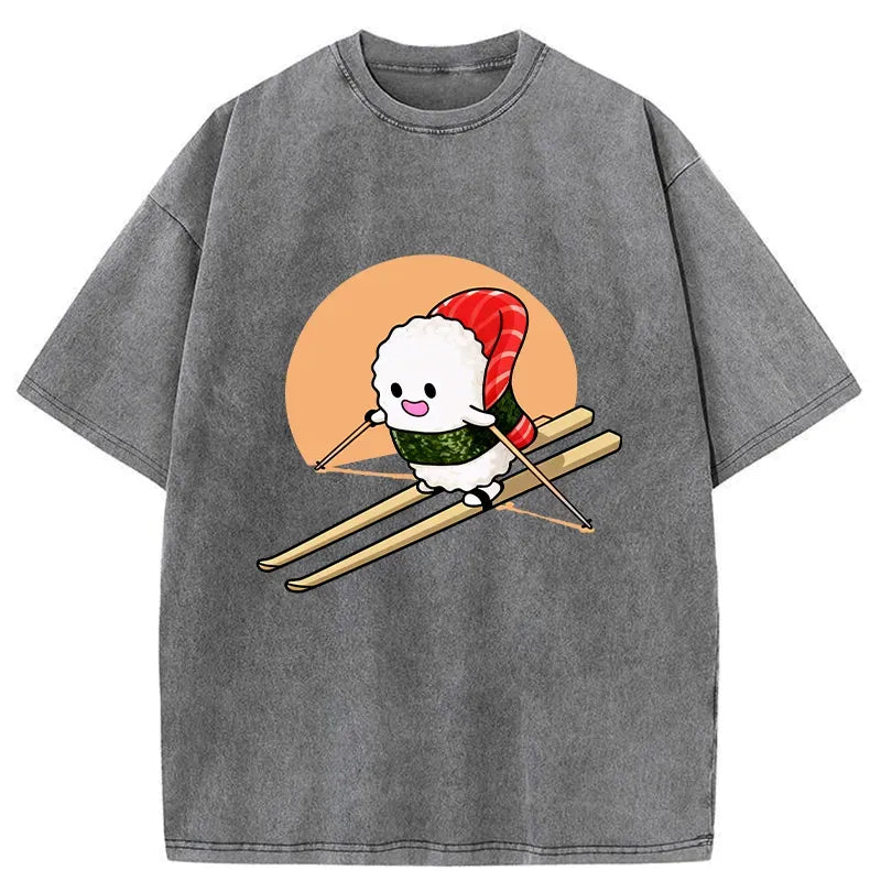 Kyoto Lion Sushi Skiing T-Shirt
