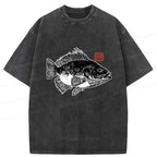 Vintage Fish Rubbing T-Shirt for Gift for Him