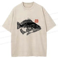 Kyoto-Lion Fish Rubbing Washed T-Shirt