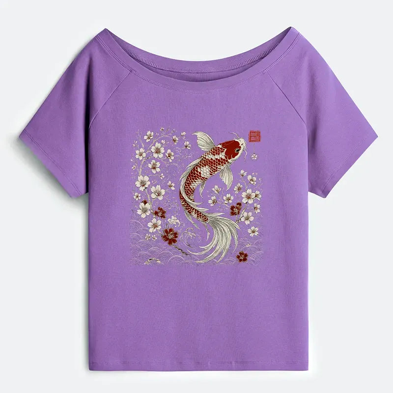 Japanese Off Shoulder Tee for Daily Wear