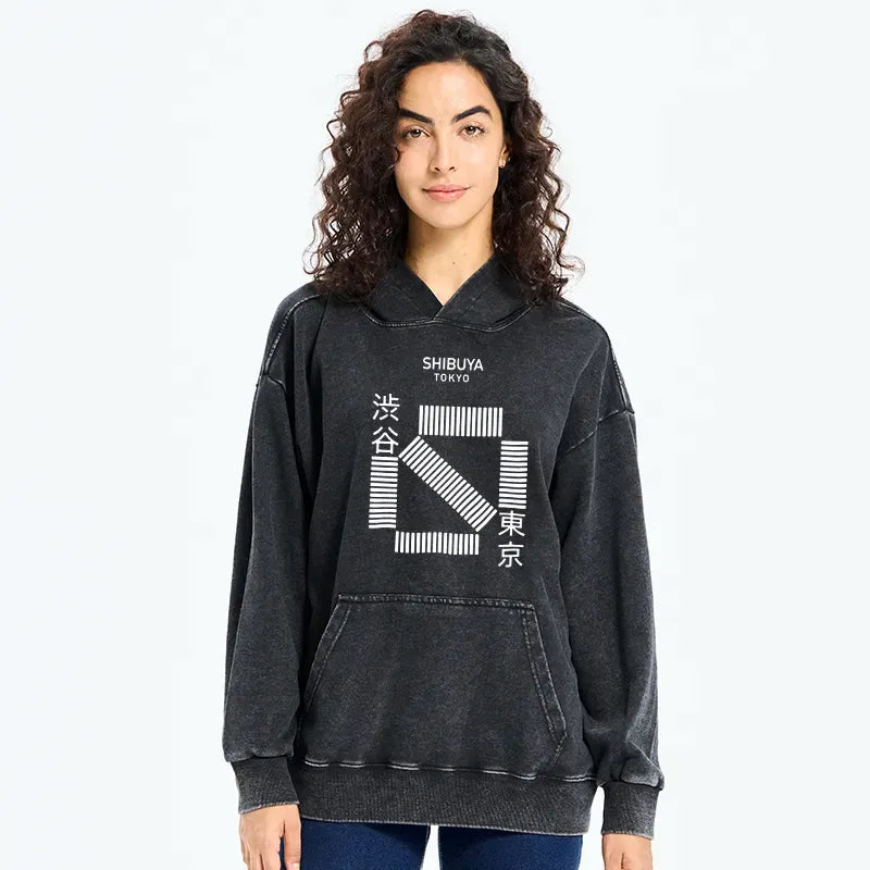 Retro Japanese design hoodie for daily wear