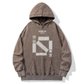 Japanese streetwear washed hoodie