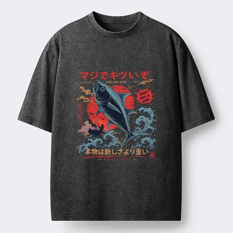 Retro Japanese Wave T-Shirt for Vacation