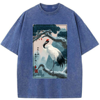 Kyoto-Lion Timeless Pine, Today's Reflection Washed T-Shirt