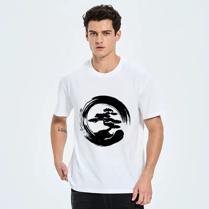 Japanese Zen Bonsai T-Shirt for Daily Wear