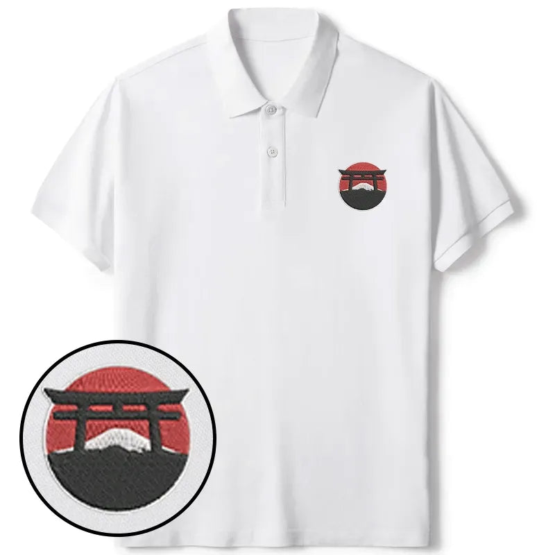 Embroidered Japan T-Shirt for Summer