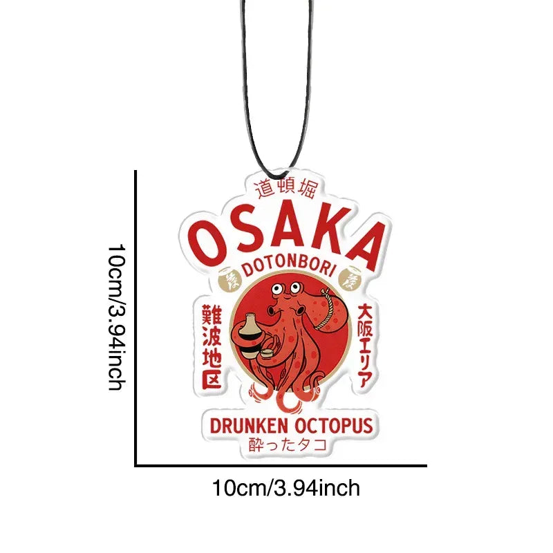 Kyoto-Lion Drunken Octopus Japan Car Air Freshener