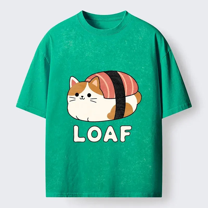 Cute Sushi Cat Ukiyo-e Tee for Summer