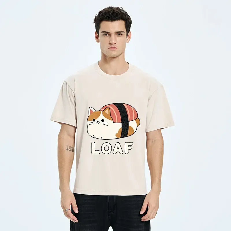 Japanese Art Washed T-Shirt for Daily Wear