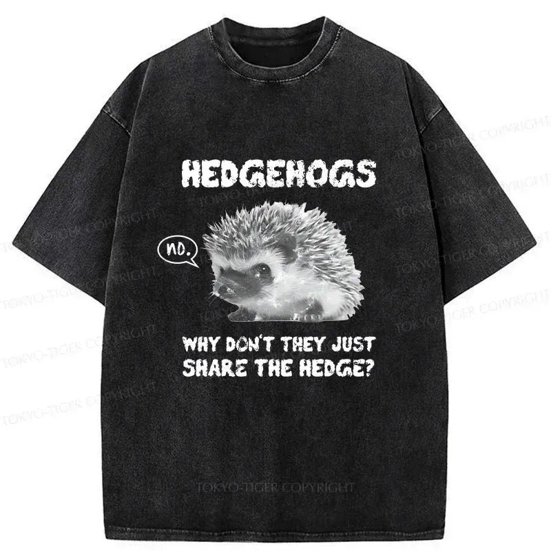 Vintage Hedgehog T-Shirt for Daily Wear