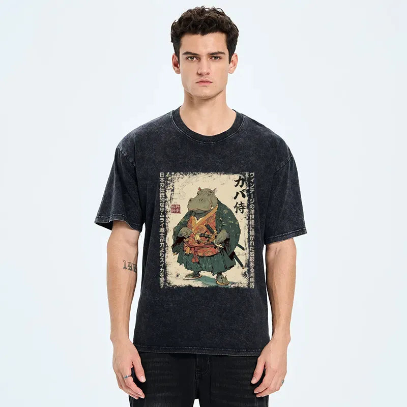 Samurai Hippo T-Shirt for Summer