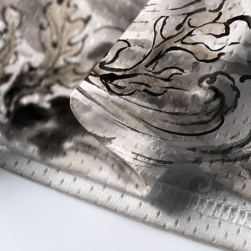 Kyoto-Lion Samurai Riding Seahorse Mesh Jersey