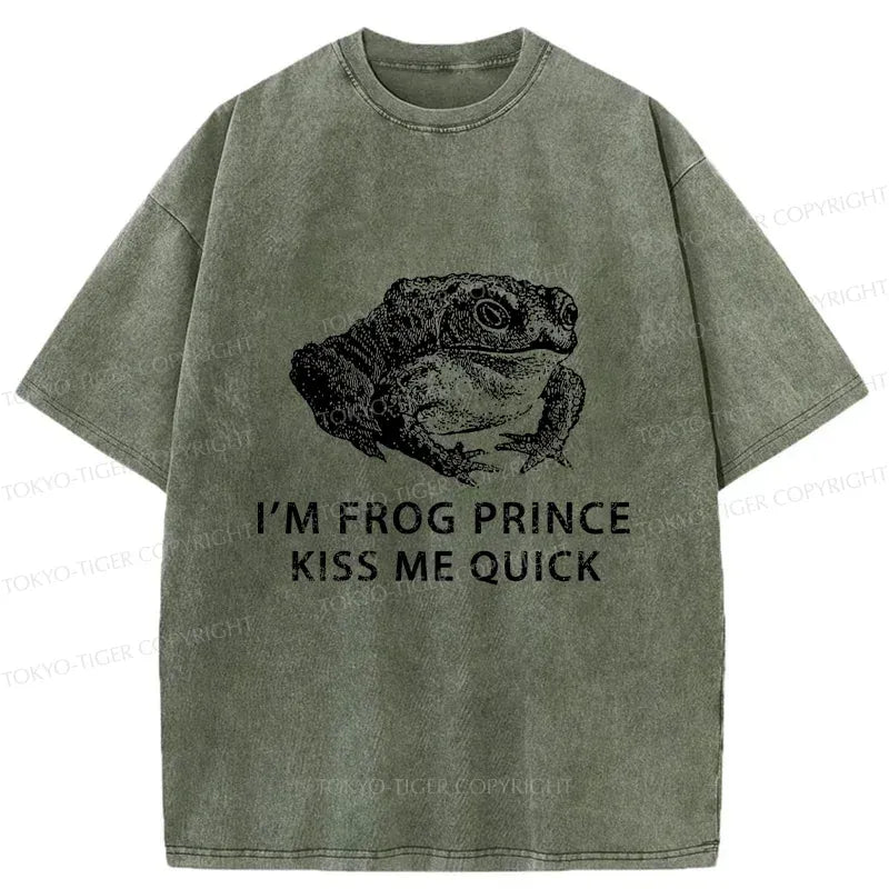 Kyoto-Lion Real Frog Prince Washed T-Shirt