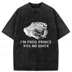 Kyoto-Lion Real Frog Prince Washed T-Shirt