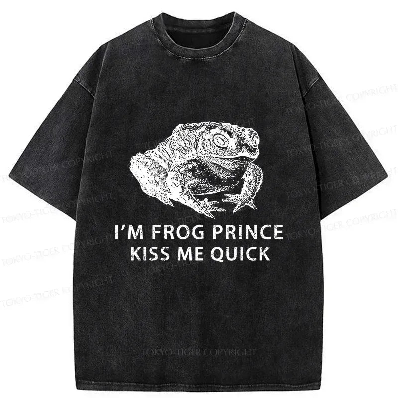 Kyoto-Lion Real Frog Prince Washed T-Shirt