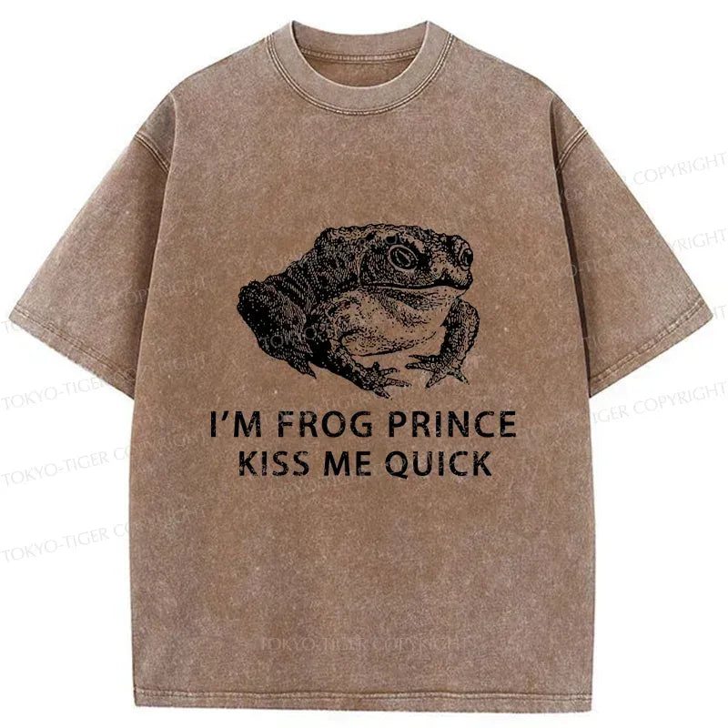 Kyoto-Lion Real Frog Prince Washed T-Shirt