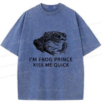Japanese Vintage Frog T-Shirt for Daily Wear
