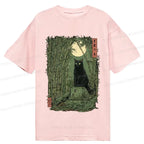 Super Soft Black Cat Tee for Everyday Casual