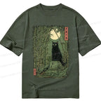 Kyoto Japanese Cat T-Shirt Best Seller for Summer